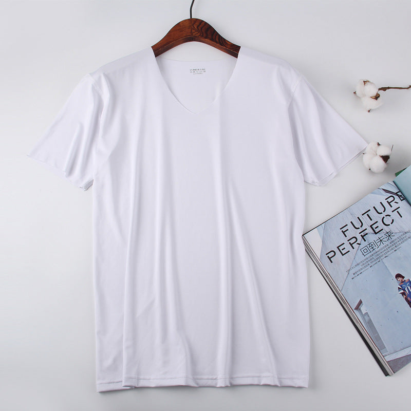 XD034 Ice Silk White Short Sleeve