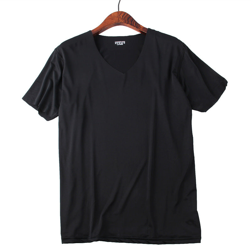 XD038 Black ice silk short sleeves