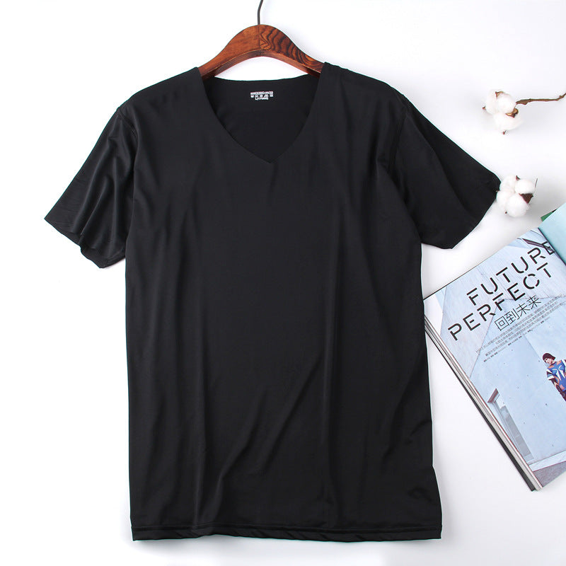XD036 Black ice silk short sleeves