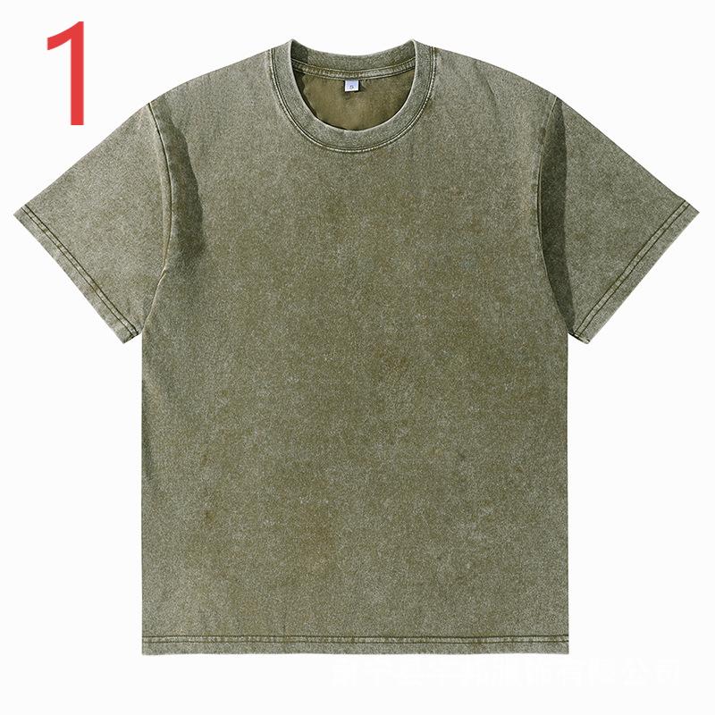 XD002 New summer washed old cotton short sleeves