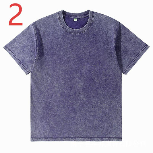 XD002 New summer washed old cotton short sleeves